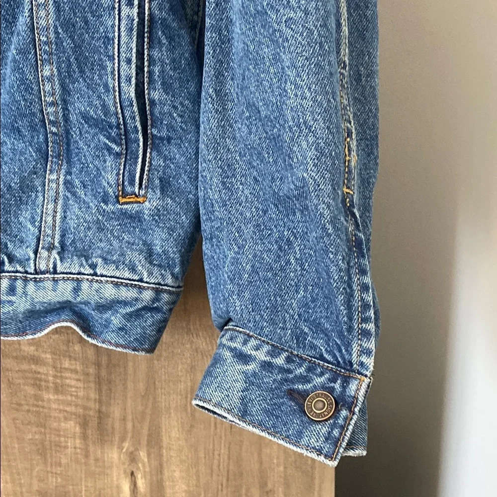 Levi Strauss Signature Blue Denim Jacket 100% Cotton Women’s Size Large - Picture 13 of 16